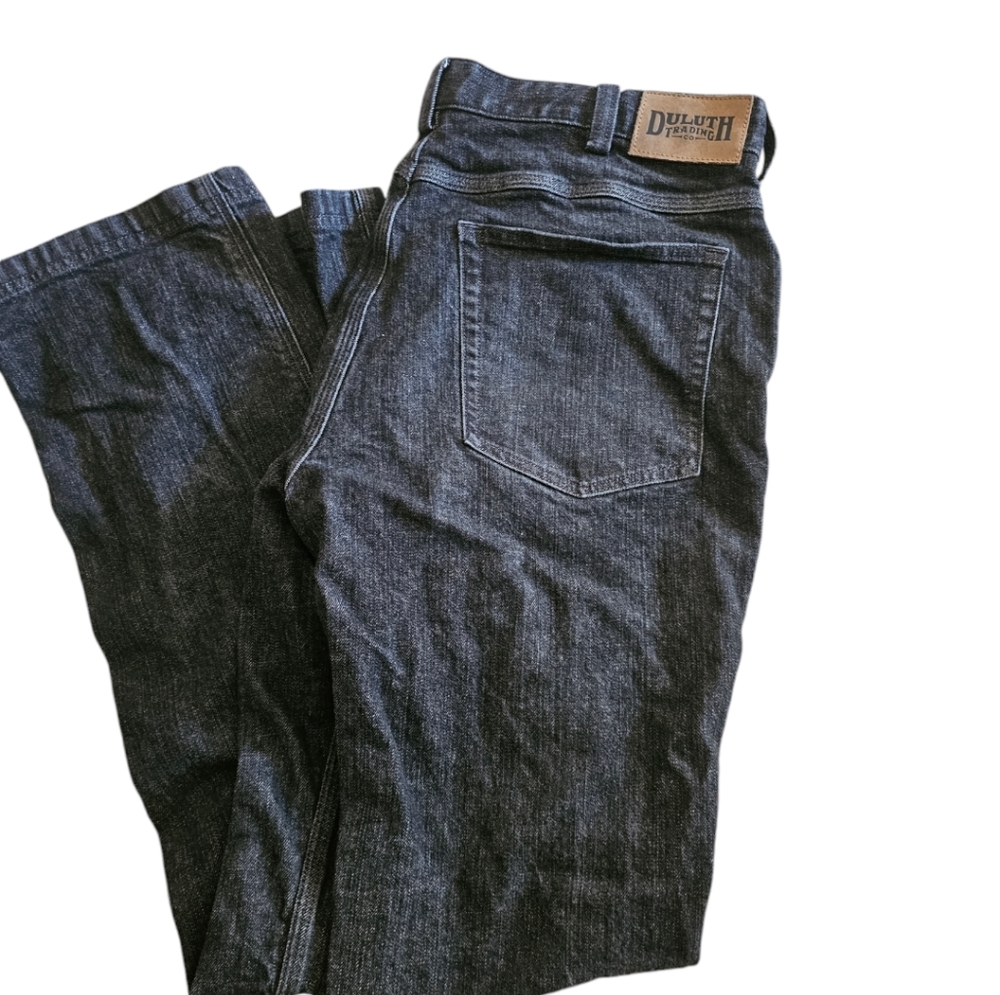 Duluth Trading Company Flex Ballroom Jeans 36 x 34 Dark wash Grey Blue Jeans Men